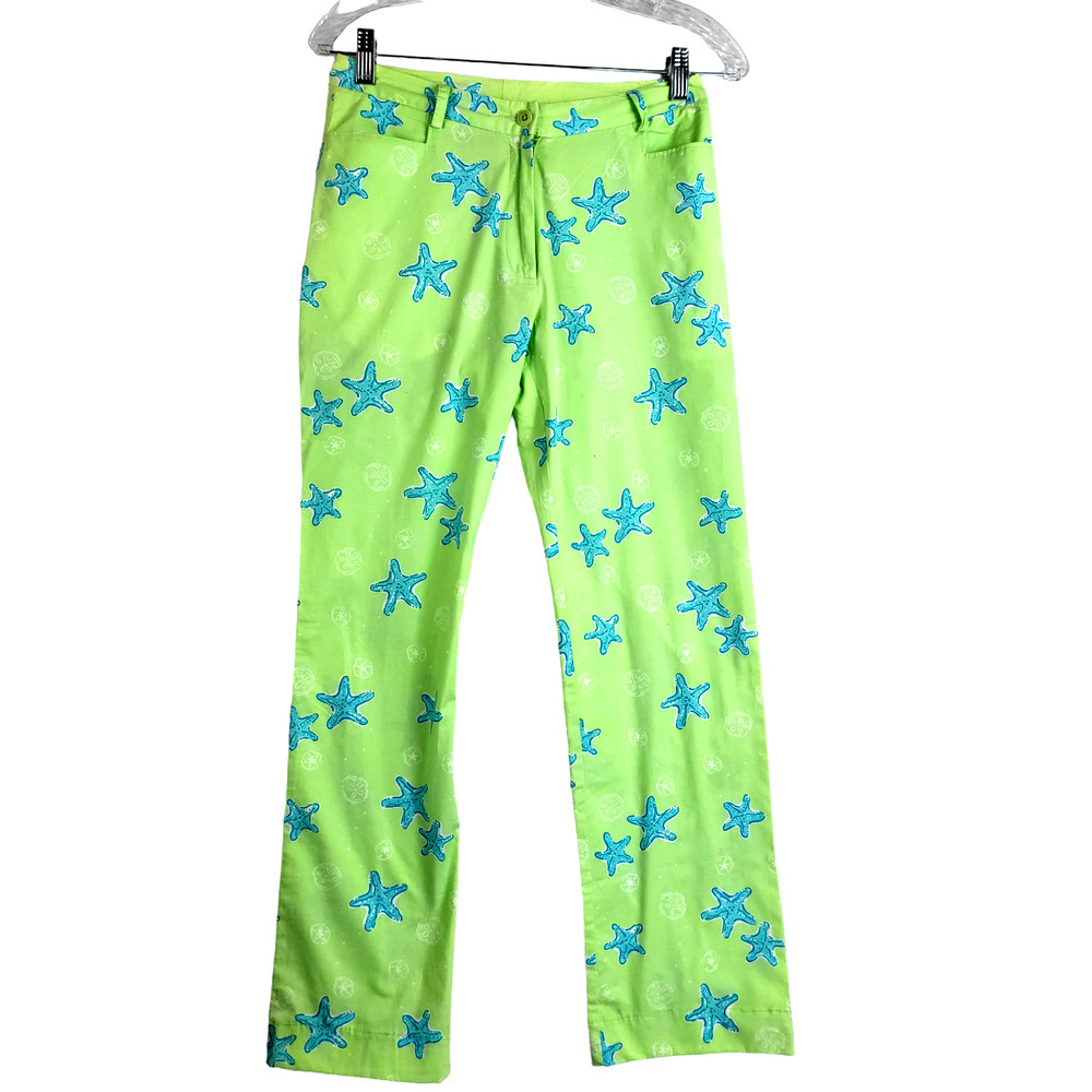 Lilly‎ Pulitzer Starfish Pants Nautical Preppy Coastal Size 2 #613